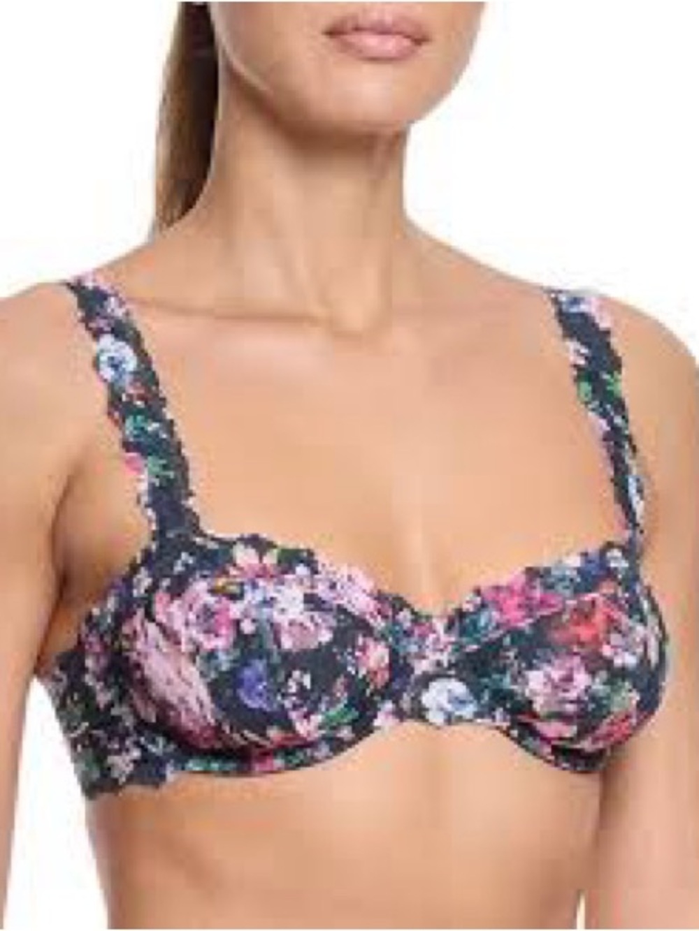 Hanky Panky Black Multi Floral Lace Underwire Bra